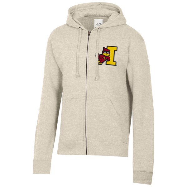Gear Leaning Cy Oatmeal Heather Full Zip Hood vendor image